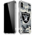 NFL Las Vegas Raiders Camo iPhone XS Max Clear Case
